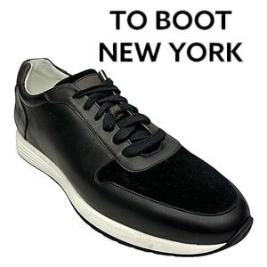 To Boot New York Aegis Men’s Leather Trainer Sneakers Black Size 11 US Shoes